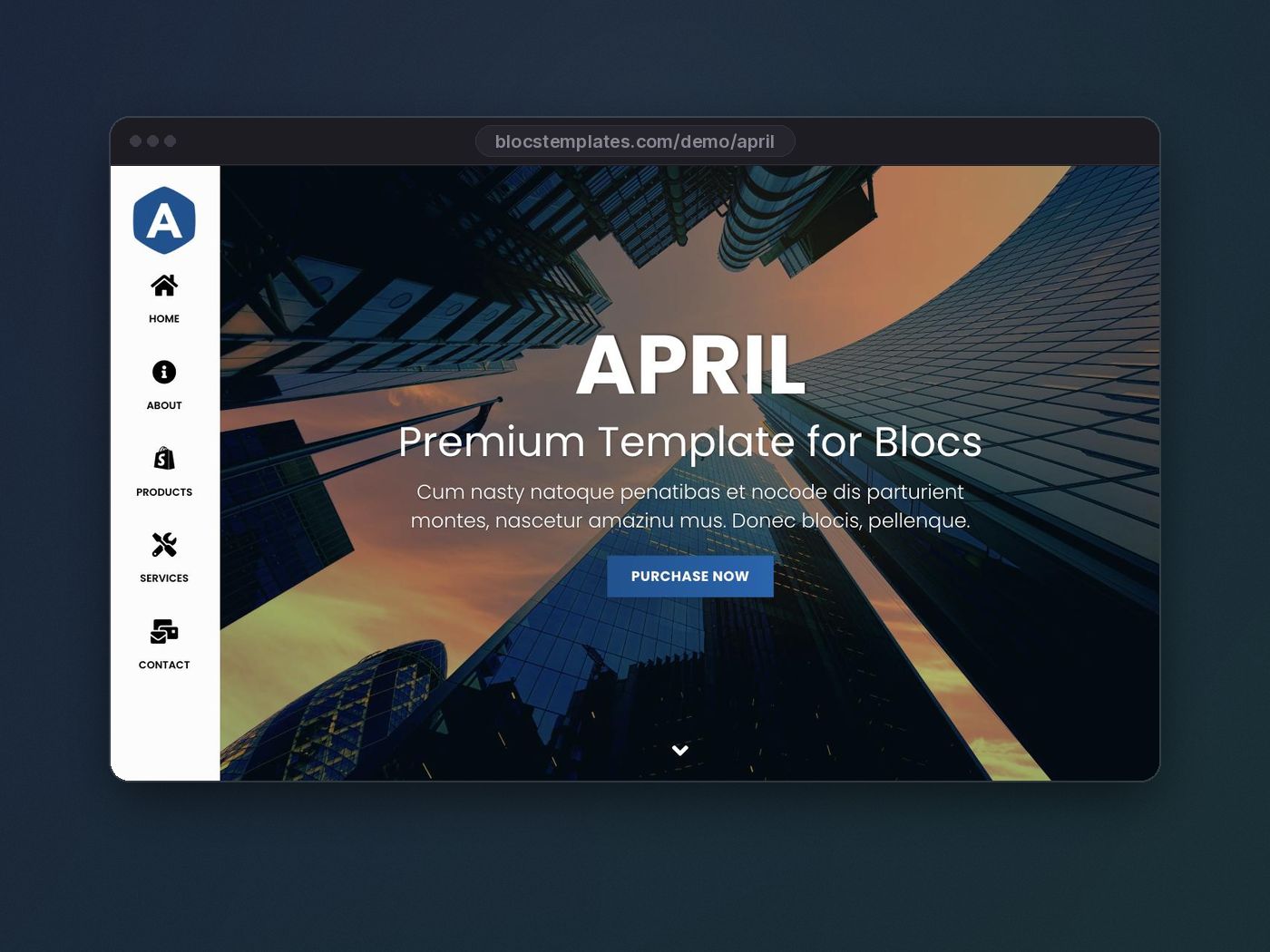 April template for Blocs