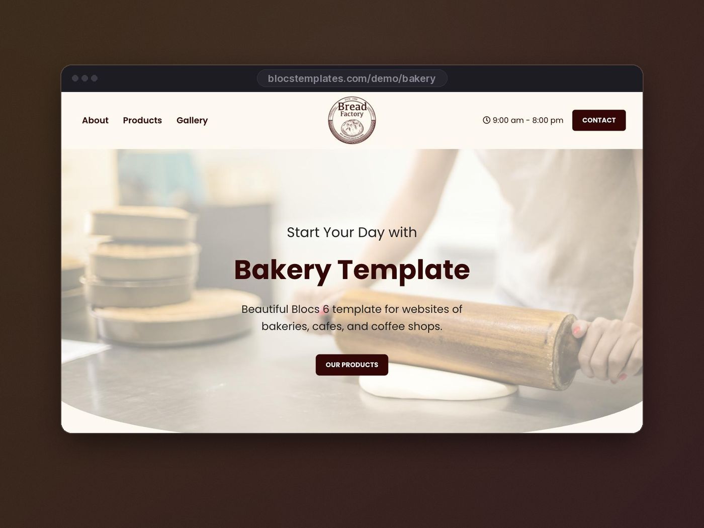 Bakery template for Blocs