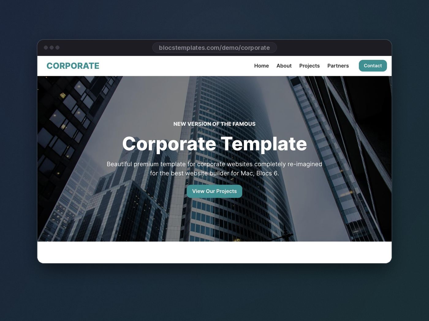 Corporate template for Blocs