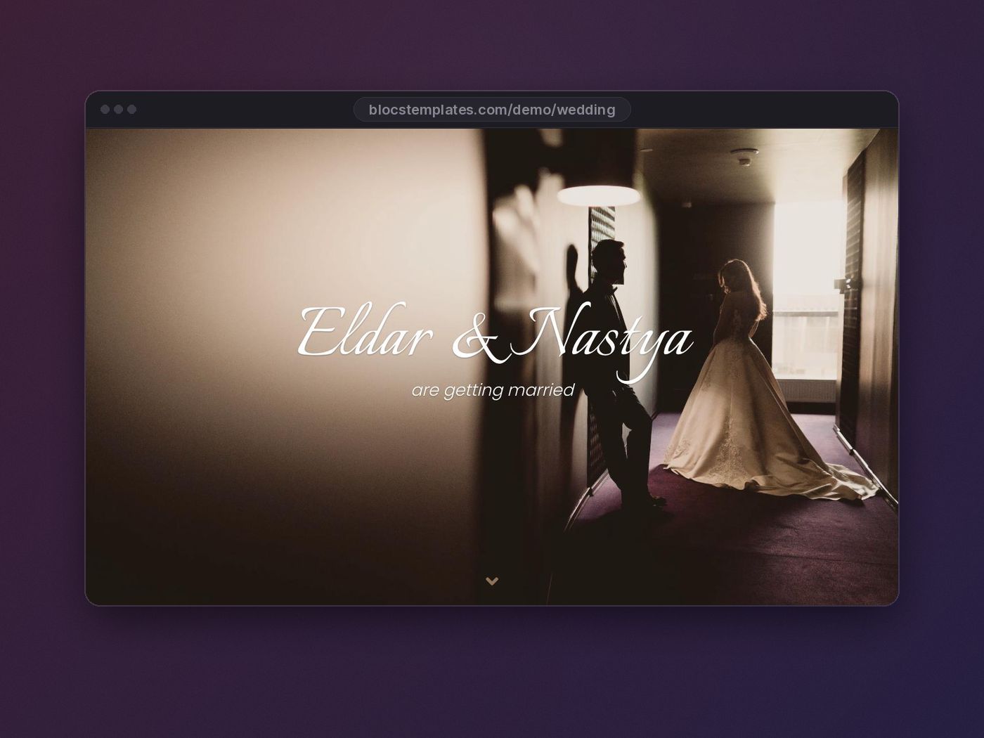 Wedding template for Blocs