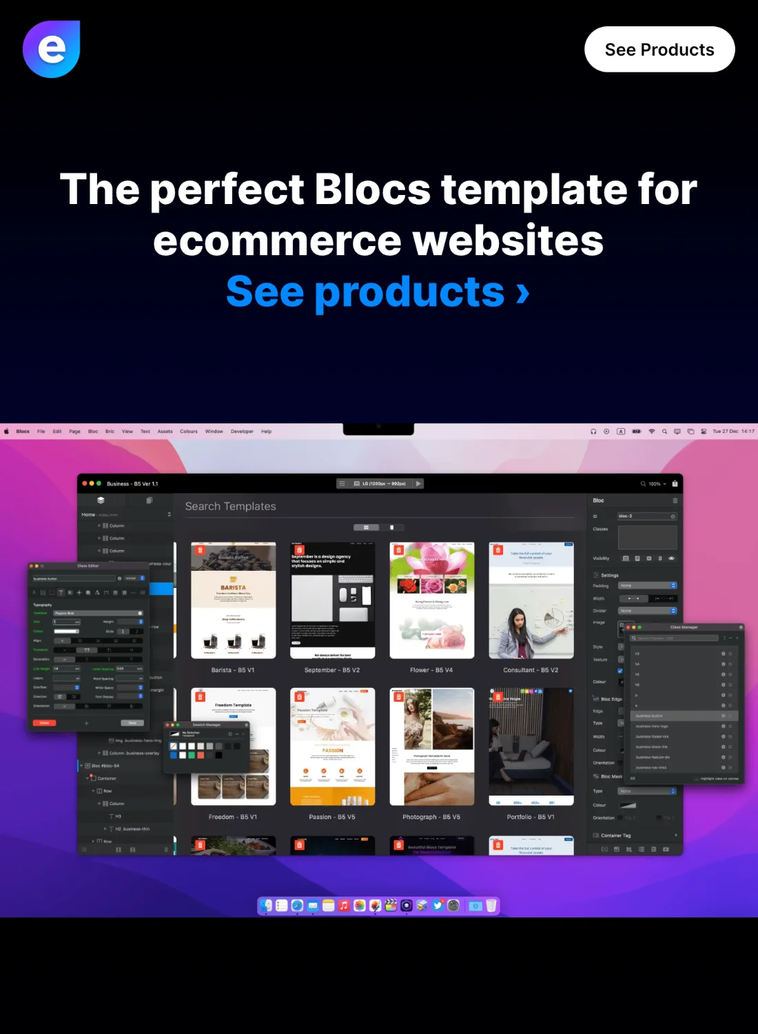 premium agency studio template for blocs 5