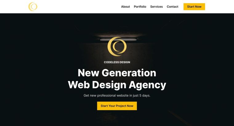 Agency template — Homepage page