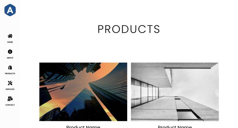 April template — Products page