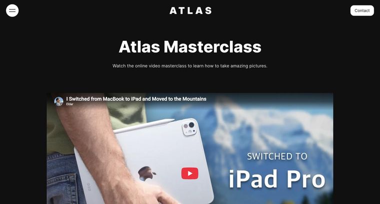 Atlas template — Course page
