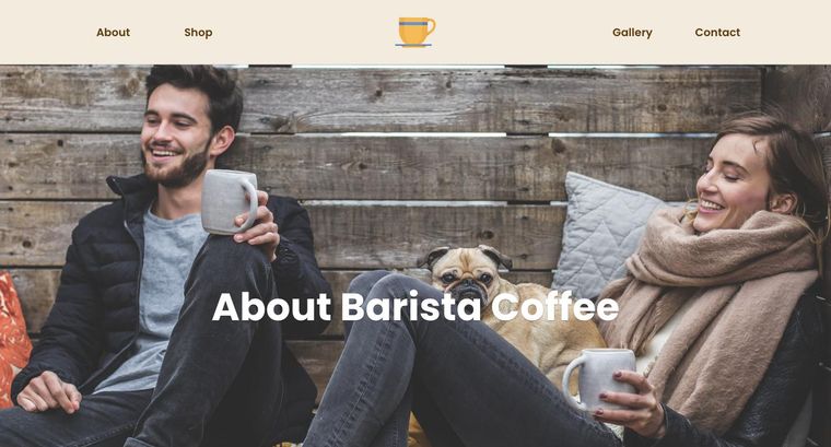 Barista template — About page