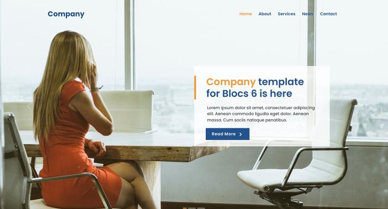 Company template — Homepage page
