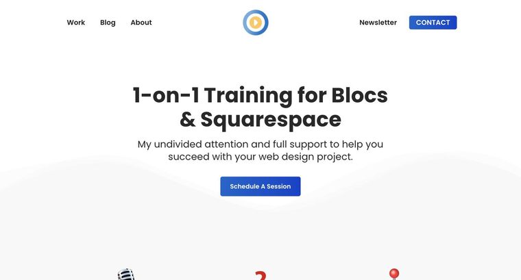 Entrepreneur template — Training page