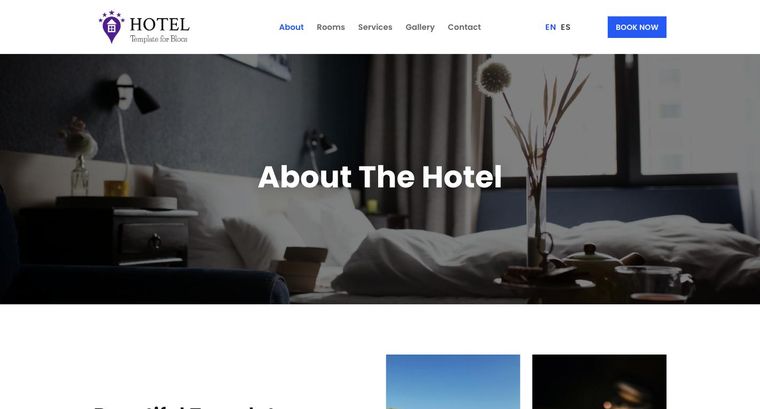 Hotel template — About page