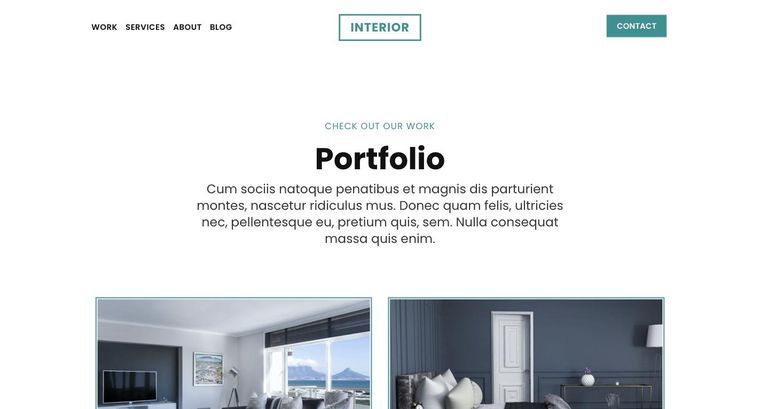Interior template — Work page