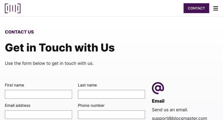 Producer template — Contact page