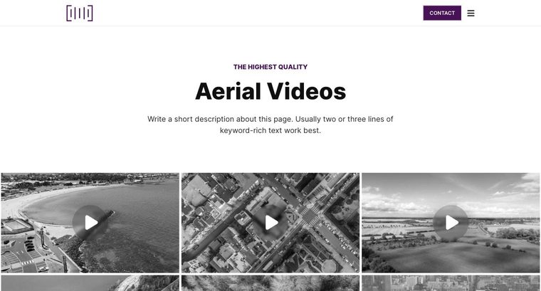 Producer template — Aerial page