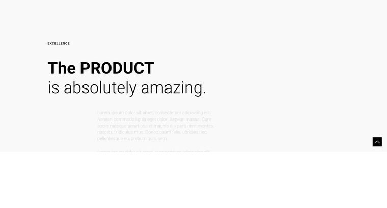 Product template — Homepage page