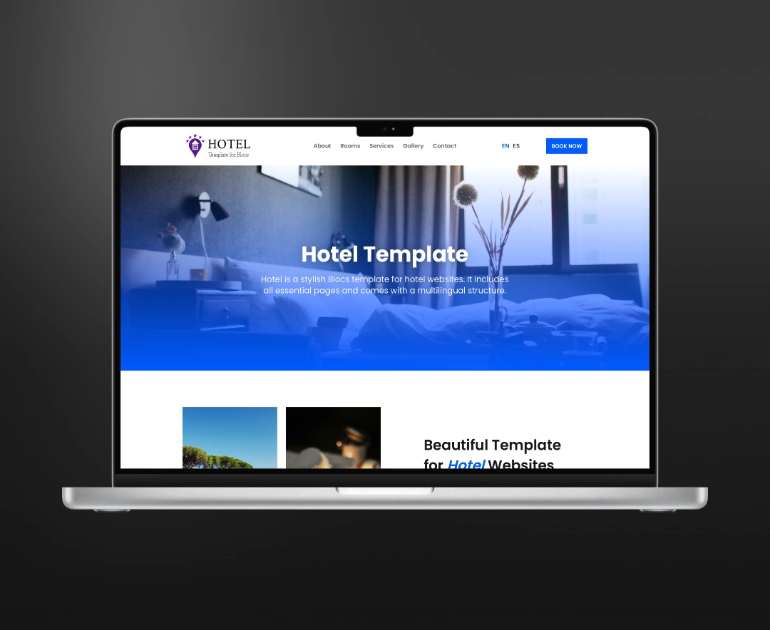 Hotel premium free template for blocs