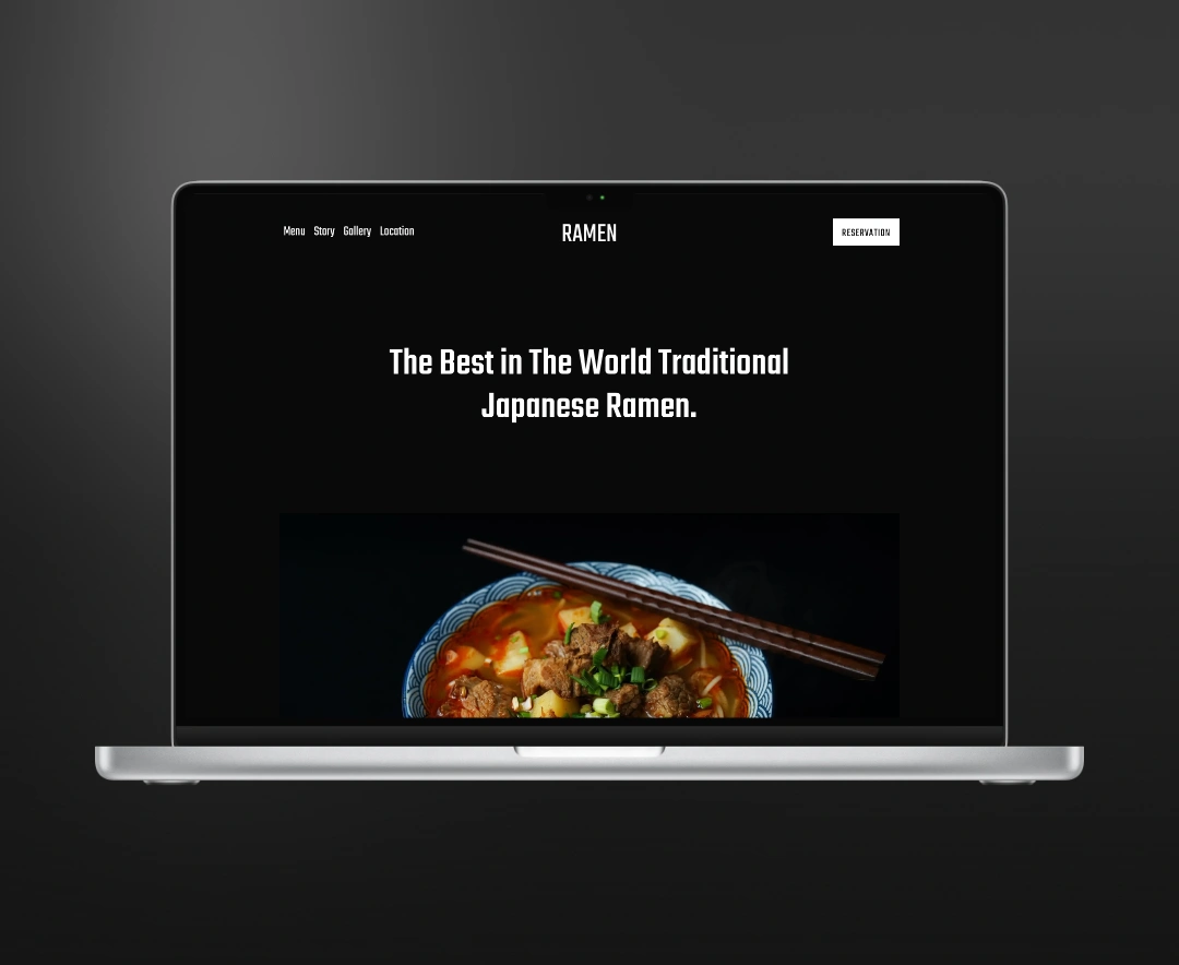 Ramen premium free template for blocs